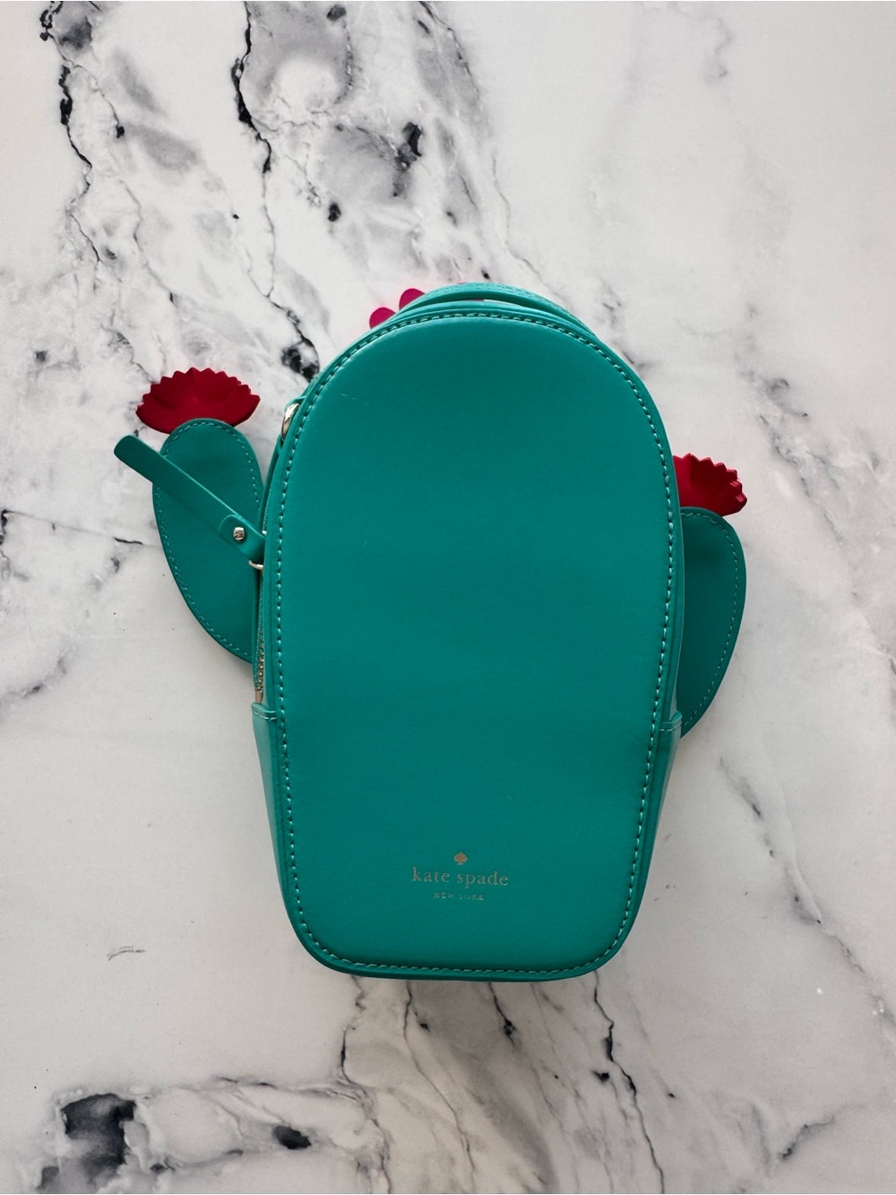 Kate Spade Cactus Crossbody Bag with Pink Flower Accent - Picture 2 of 4